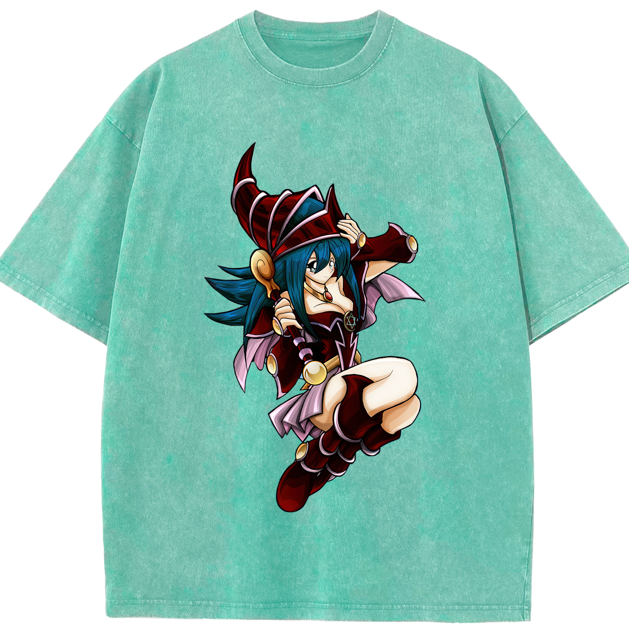 （画像用） 遊☆戯☆王 Yu-Gi-Oh! 綿100% ヴィンテージ風 半袖Tシャツ（フロントプリント）